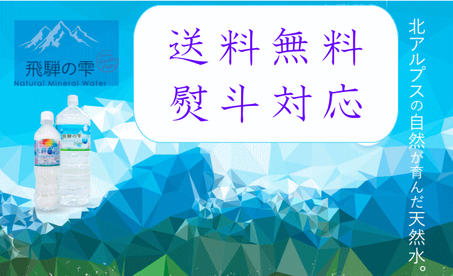 熨斗対応 北アルプス天然水 飛騨の雫 500ml 24本 2ケースの通販 酒の志筑屋 送料無料 ミネラルウォーター